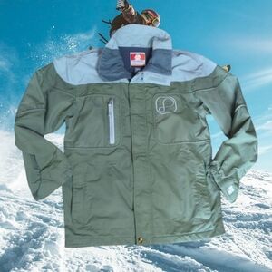 Burton Jacket zip front gorpcore winter Snowboarding Ski Bio-Lite  green Sz XS